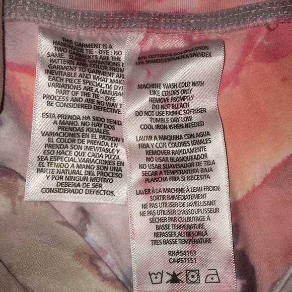 NWT Calvin Klein Performance Tye Died Leggings - Picture 7 of 8